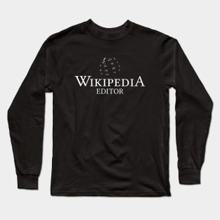 Funny Wikipedia Long Sleeve T-Shirt